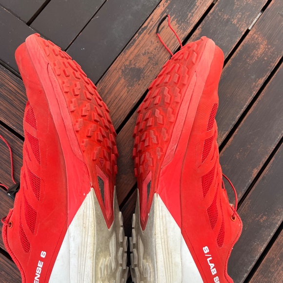 Salomon S Lab Sense 6, Women's 8 Trail Running Shoes, Red - Picture 5 of 6